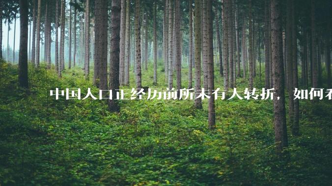 中国人口正经历前所未有大转折，如何看待中国人口负增长？应该怎样应对？